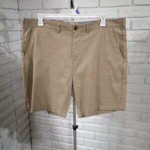 NWT Jachs New York Men's Size 40 Tan Flat Front Zipper & Button Closure Shorts